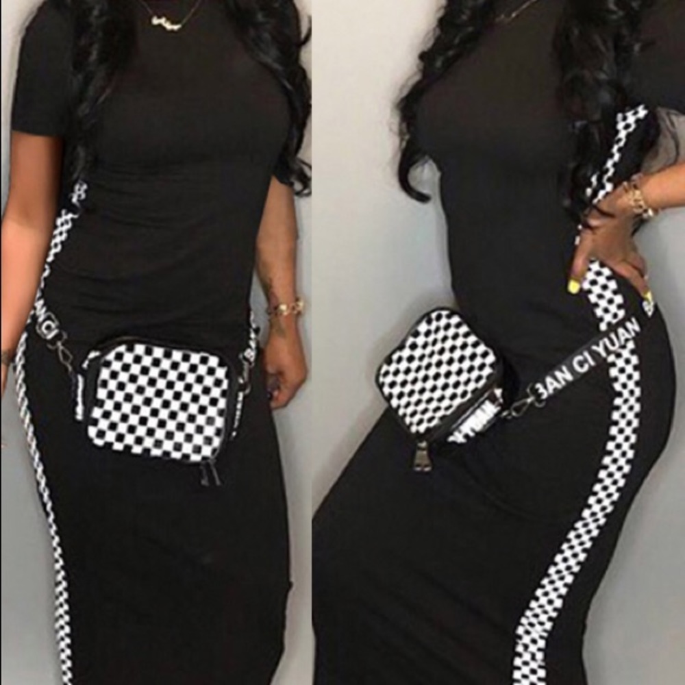 Black and White Checkered dress